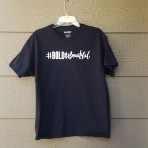 #bold&beautiful tee black large L
